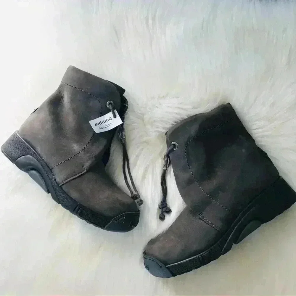 New Giugiaro Bumper Leather Italy Boots Shoes